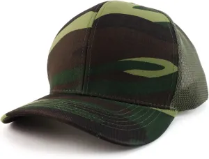 Trendy Apparel Shop Oversize XXL Structured Trucker Mesh Baseball Cap