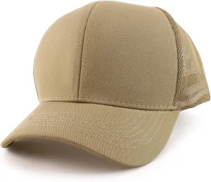 Trendy Apparel Shop Oversize XXL Structured Trucker Mesh Baseball Cap