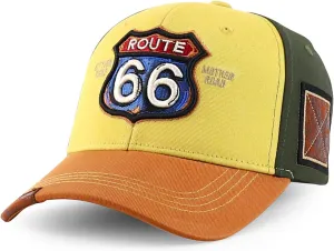 Trendy Apparel Shop Route 66 3D Embroidered Structured Mesh Back Baseball Cap