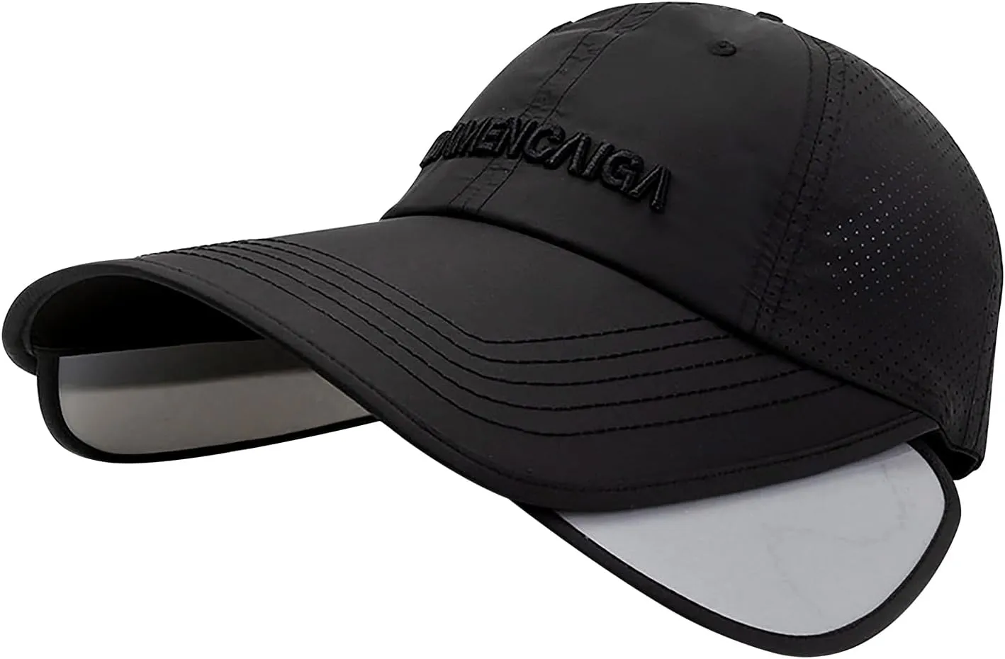 Unisex Thin Baseball Cap Sun Hat Golf Sun Visor Cap Retractable Wide Brim UV Protection Hats for Women Men