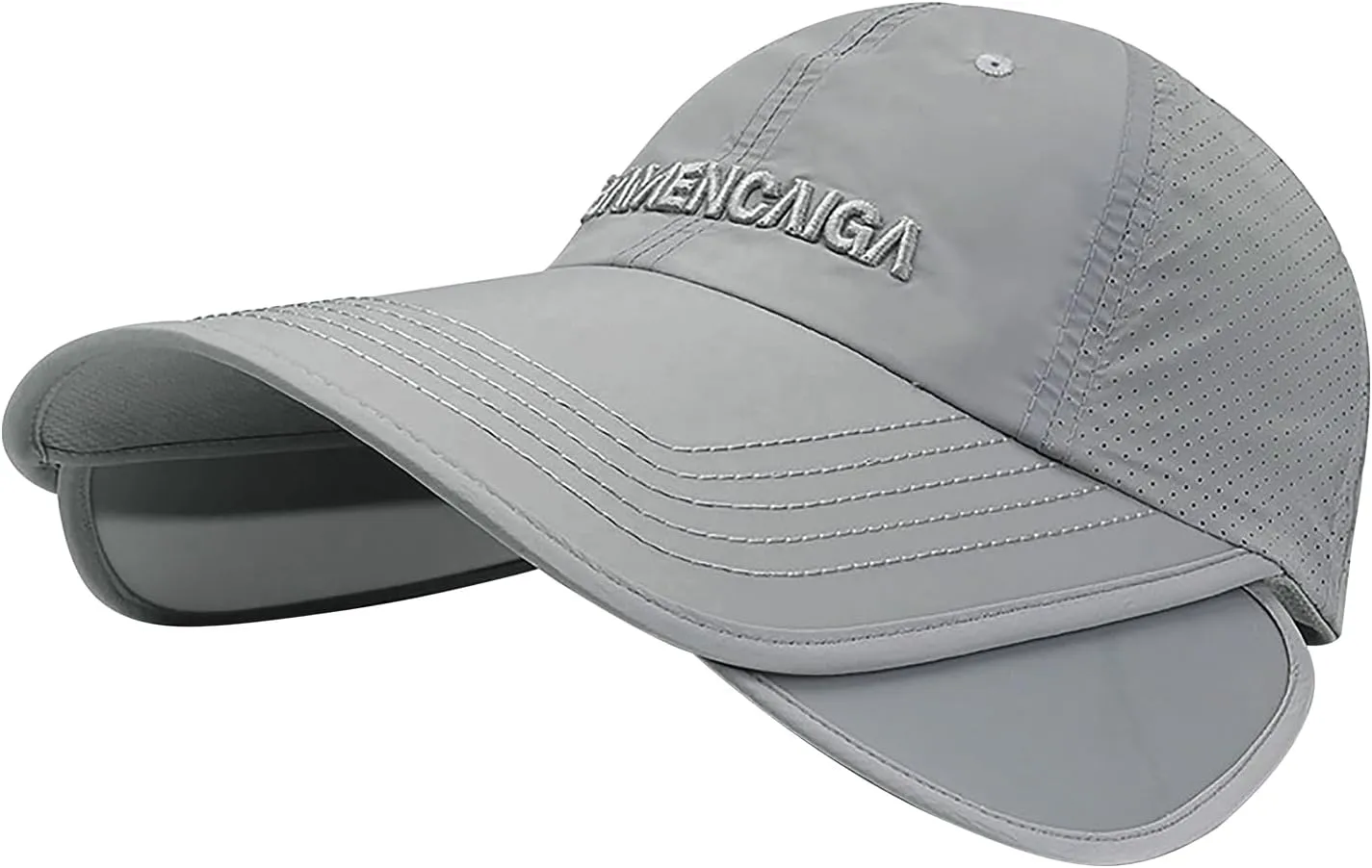Unisex Thin Baseball Cap Sun Hat Golf Sun Visor Cap Retractable Wide Brim UV Protection Hats for Women Men