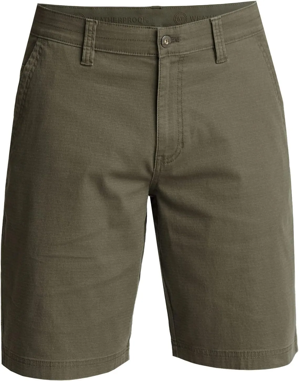 Weatherproof Men's Stretch Ripstop Fabric Trail Utility Shorts with Secure Zip Utility Pocket