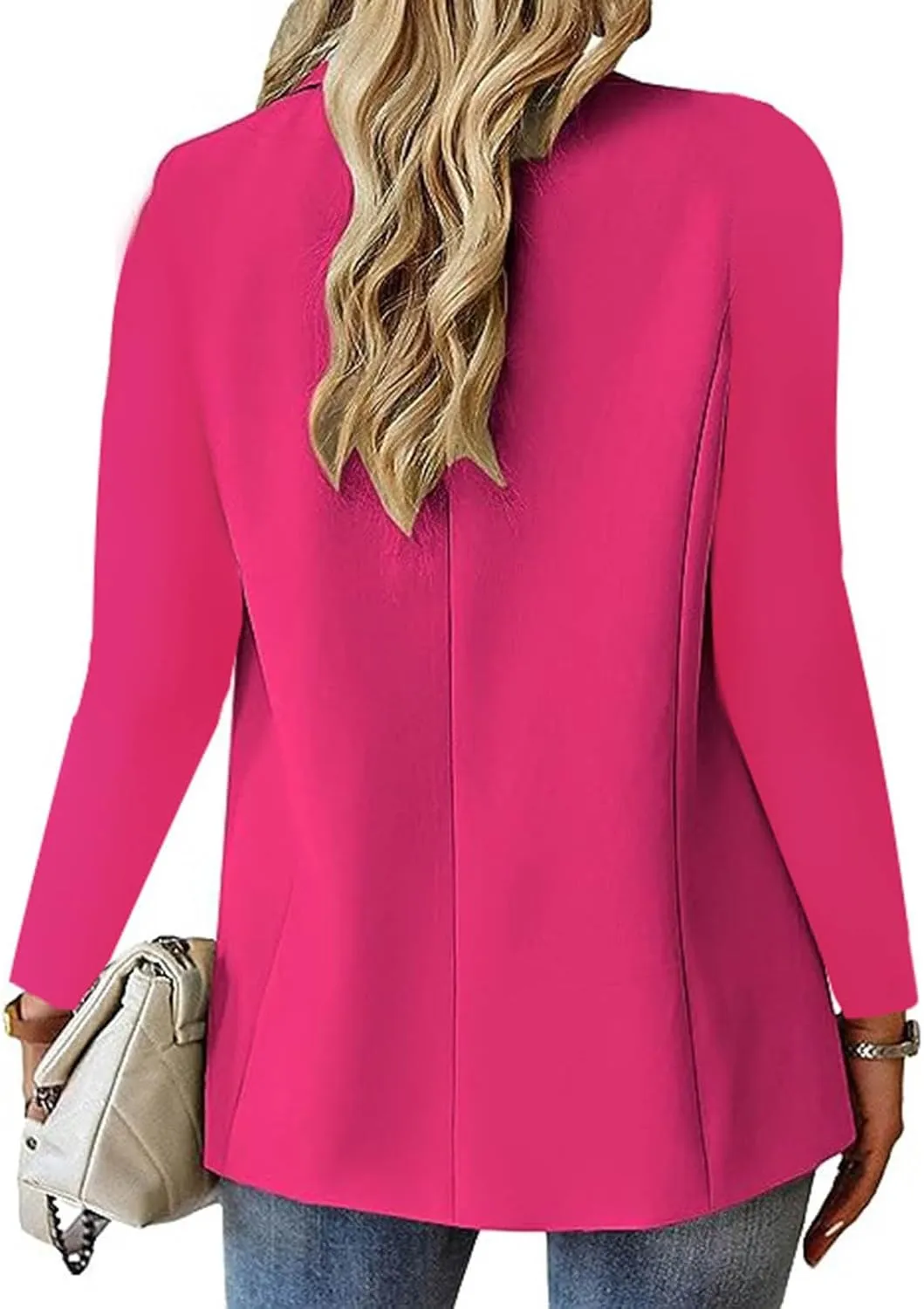 Women Business Blazer Loose Lightweigth Open Front Summer Jackets Long Sleeve Workfice Jacket Blazer Outfits