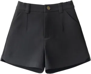 Women Suit Shorts Casual Dress Shorts Summer A-Line Dressy Casual Wide Leg Shorts High Waisted Business Short Pants