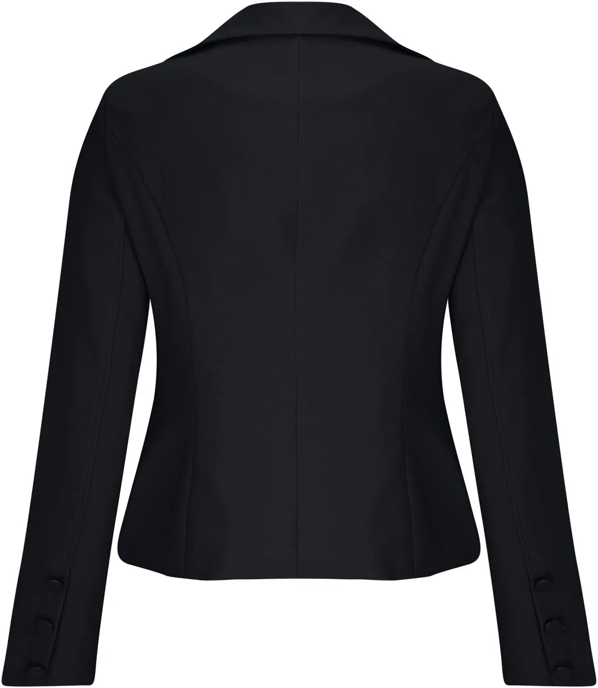 Women's Blazers Casual Long Sleeve Notch Lapel Open Front Button Work Office Business Blazer Elegant Crop Suit Jackets