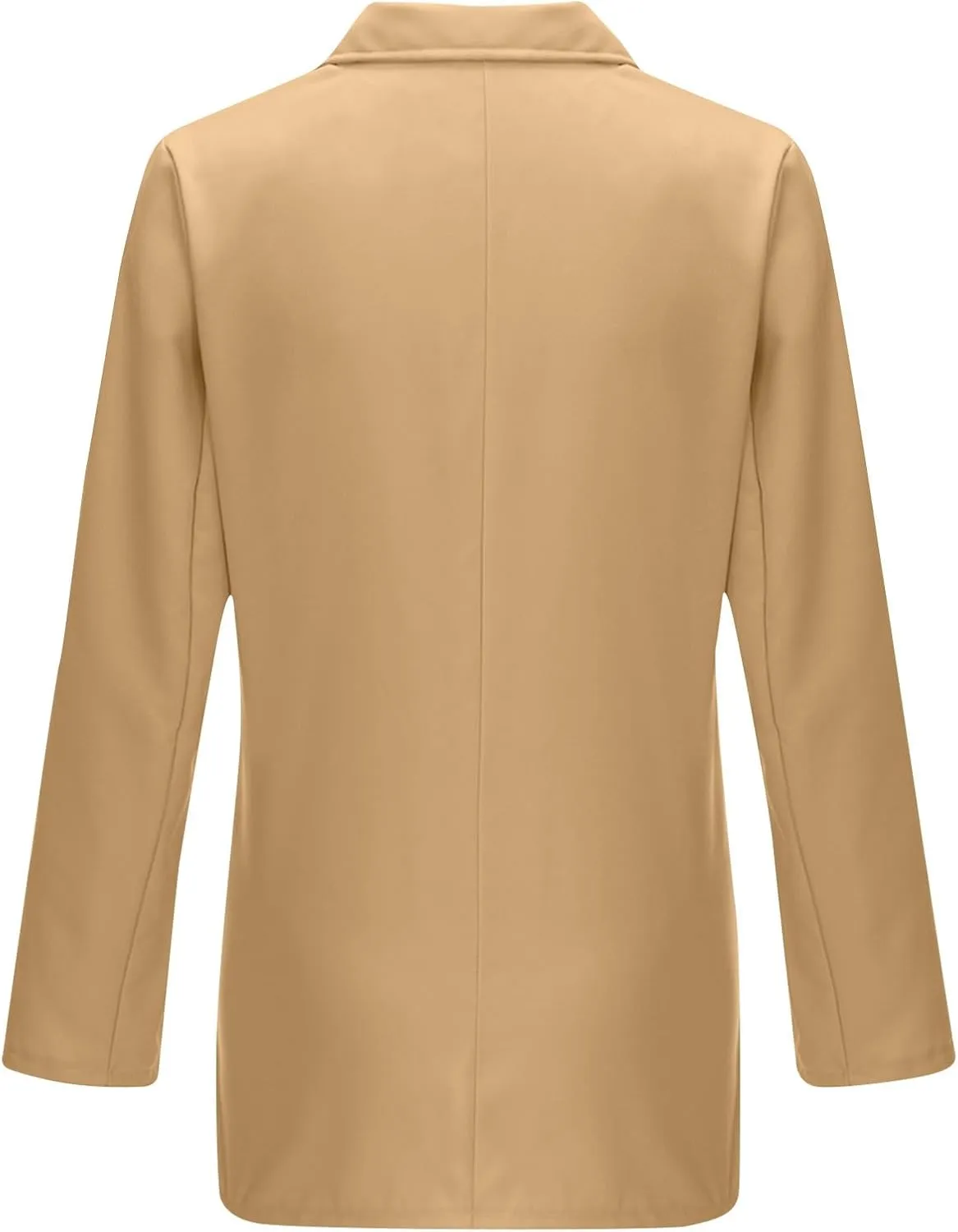 Womens Casual Blazer 2025 Long Sleeve Open Front Work Office Suit Jackets Lapel Button Blazer Jackets with Pockets