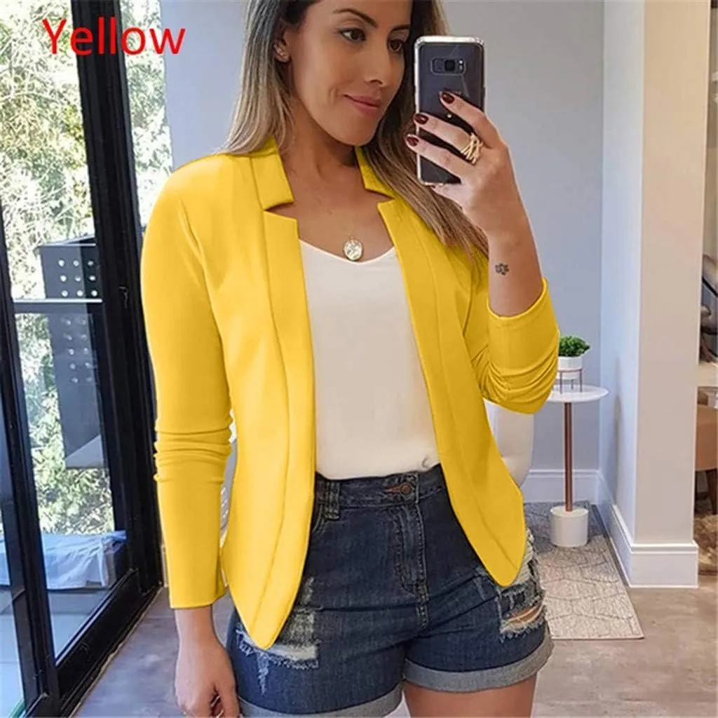 Women's Summer Blazer Long Sleeve Elegant Temperament Elegant Trendy Comfortable Soft Comfy Fashion Suit Jackets