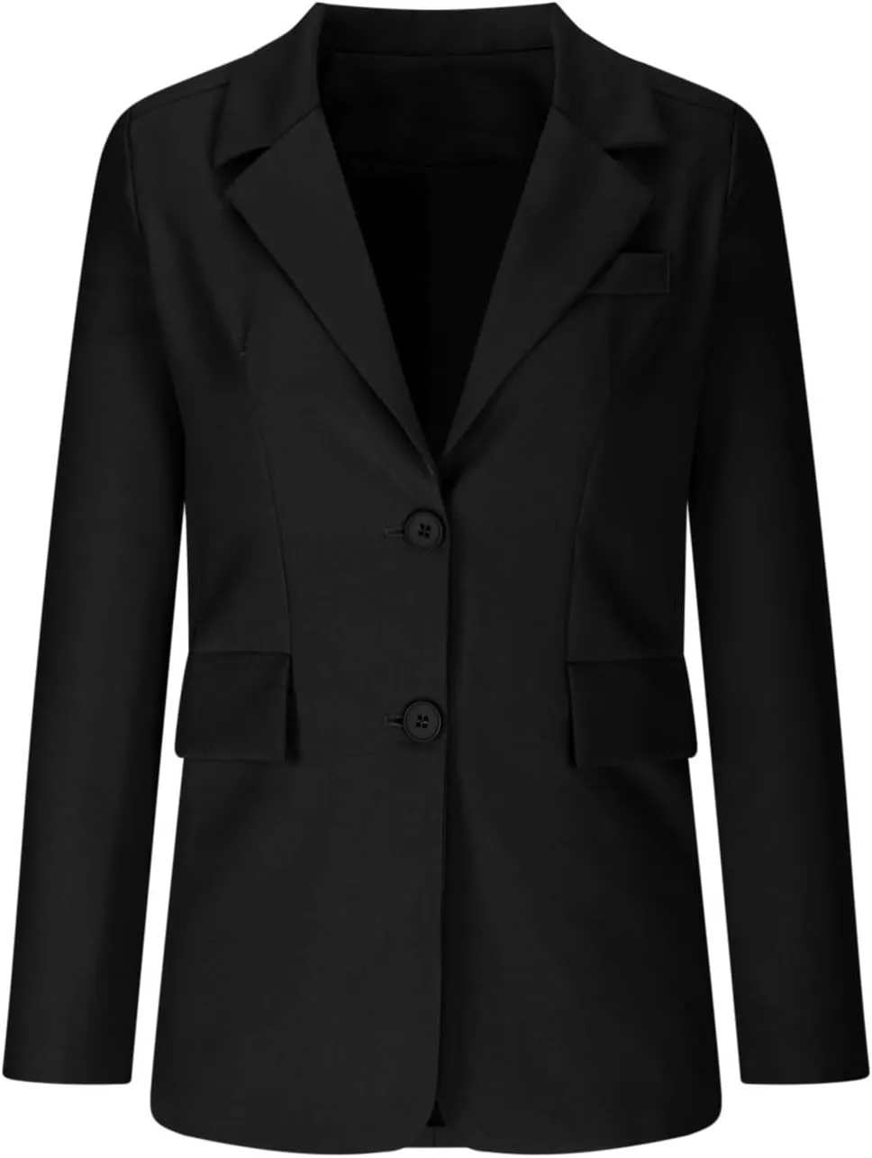 Women's Work Office Blazer Business Casual Lightweight Jackets Long Sleeve Open Front Slim Fit Button Lapel Blazer