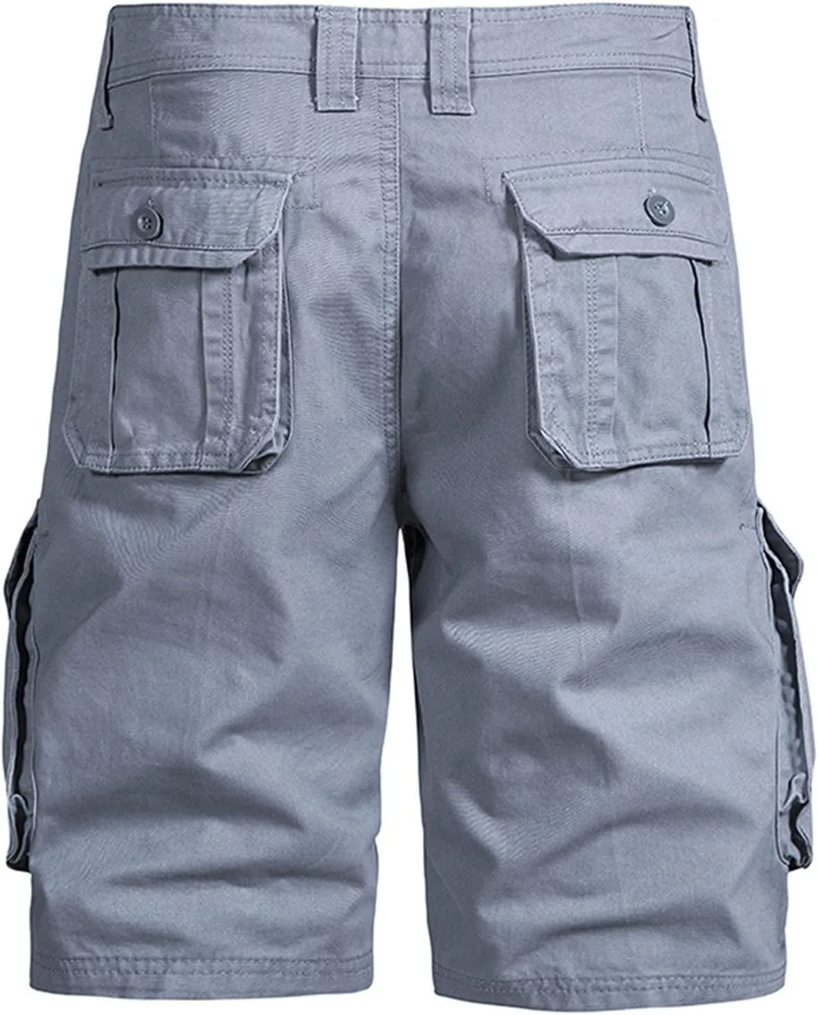 Workout Shorts Men 2023 Causal Flat-Front Khakis Cargo Shorts with Pockets Slim Fit Buckle Zipper Utility Shorts