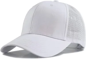 XXL Oversize Plain Baseball-Cap Structured Trucker Mesh Hat for a Big/Large Head