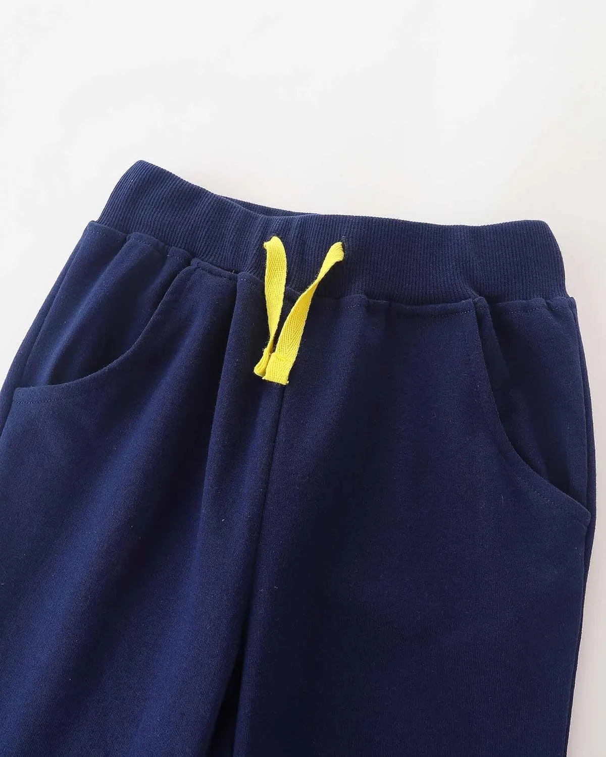 Ysoea Toddler Boys Cotton Jogger Pants Graphic Sweatpants for Boys Kids Athletic Jogger Pants Excavator Rocket Embroidery