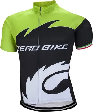 ZEROBIKE® Men's Short Sleeve Cycling Jersey Jacket Breathable Quick Dry Outdoor Sports Wear
