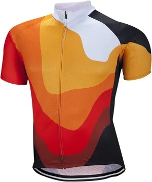 ZEROBIKE® Men's Short Sleeve Cycling Jersey Jacket Breathable Quick Dry Outdoor Sports Wear