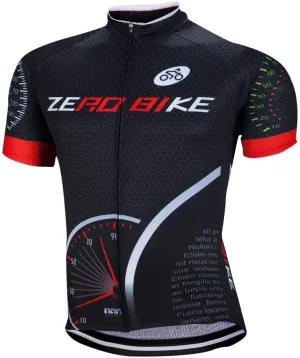 ZEROBIKE® Men's Short Sleeve Cycling Jersey Jacket Breathable Quick Dry Outdoor Sports Wear