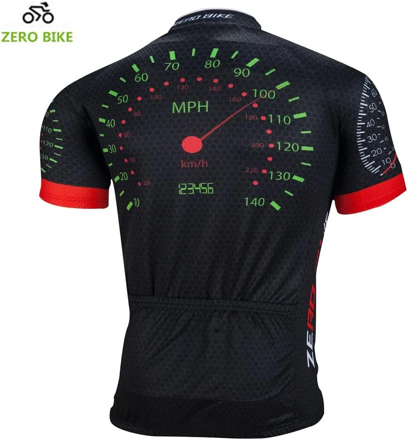 ZEROBIKE® Men's Short Sleeve Cycling Jersey Jacket Breathable Quick Dry Outdoor Sports Wear